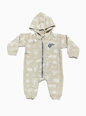 Baby Jumpsuit - Brown Bike Riders