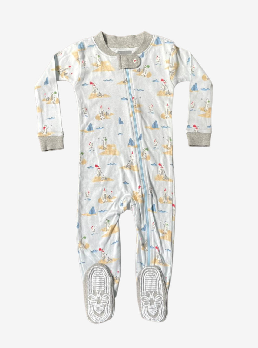 Baby Jumpsuit - Light Blue Bear