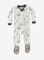 Baby Jumpsuit (9 - 12 Months) - Sky Blue Penguin