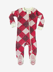Baby Jumpsuit (3 - 6 Months) - Maroon Sandal Check