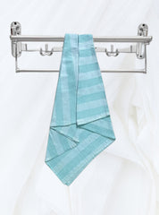 Bamboo Towel -  Tiffany Light White Stripe