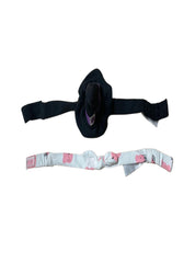 Kids Headband ( Velcro 6-12 Months) -  Black  Pink Panda