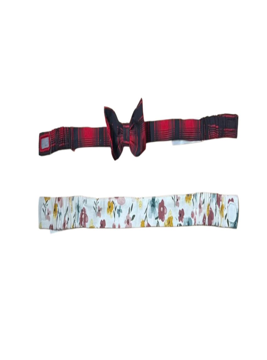 Kids Headband ( Velcro12-18 Months ) -Red and  Black