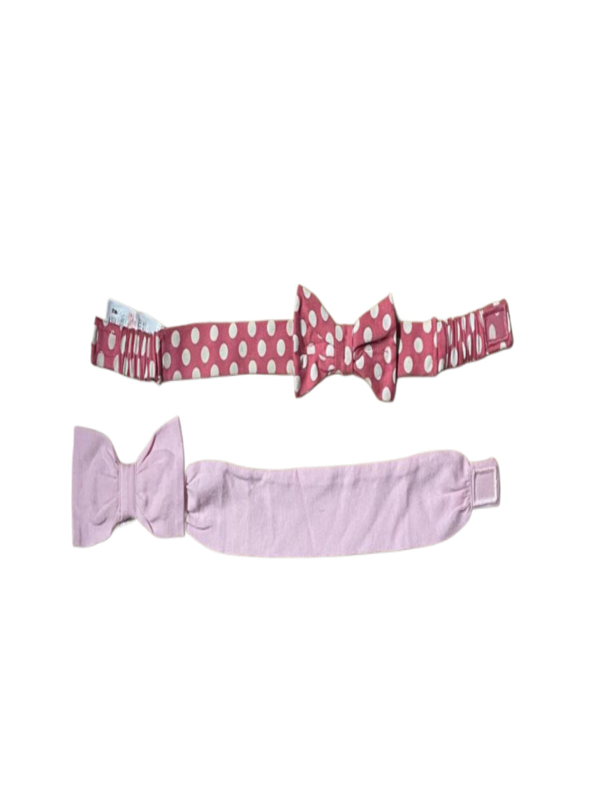 Kids Headband ( Velcro-6-12Month ) - White dots