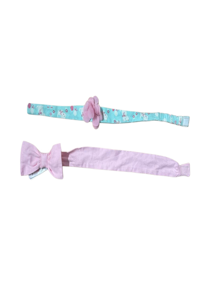Kids Headband ( Velcro )-Pink With Cat