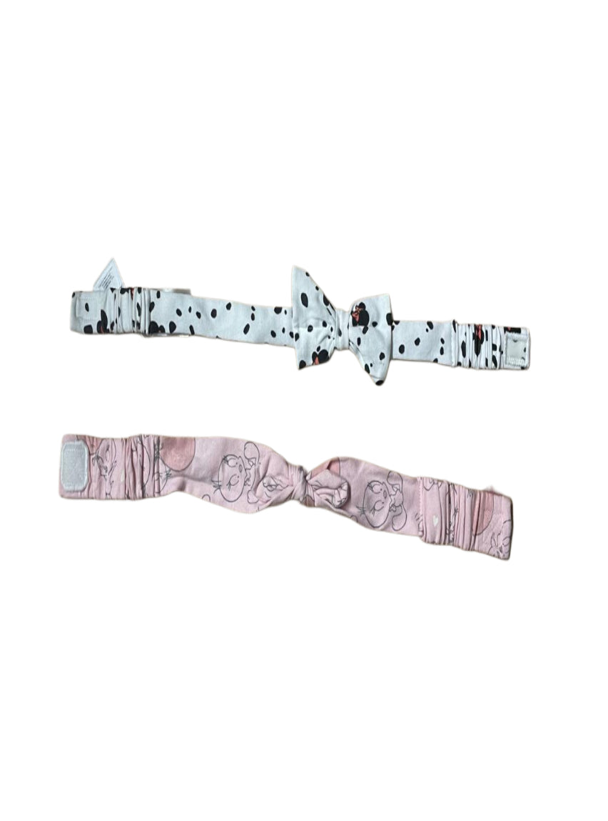 Kids Headband ( Velcro 6 - 12 Months ) -  Black Pink Duck