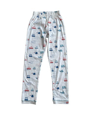 Full Sleeve Night Suit Pant Set white - Multicolor Car