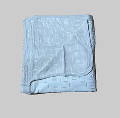 Single dohar - white and grey colour