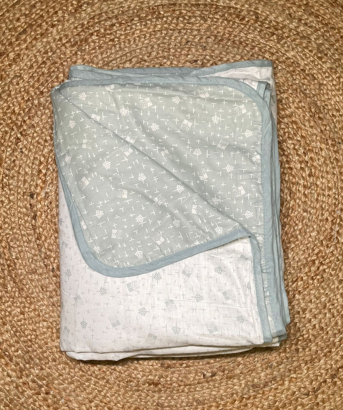 Double dohar - white and pestel colour