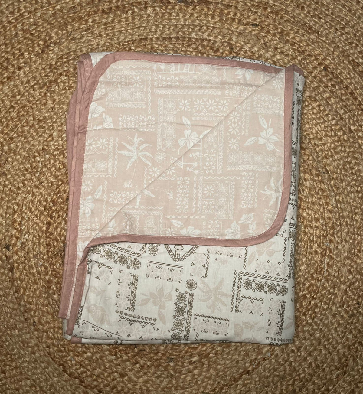 Double dohar - white and brown colour