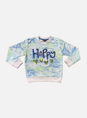 Sweatshirt - Sea Blue Happy
