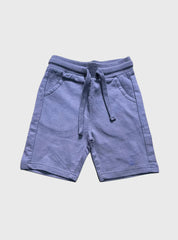 Kids Loopknit Shorts (2 - 3 Years) - Navy Blue Elephant