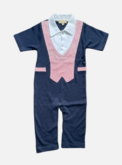 Half Jumpsuit (12 - 18 Months) - Navy Blue Coat Style