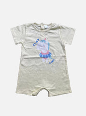 Half Jumpsuit (9 - 12 Months) - Light Yellow Play Time