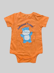 Baby Romper(12-18 Months ) - Orange Fabulous