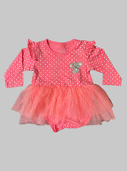 Baby Romper - Beach White Dots