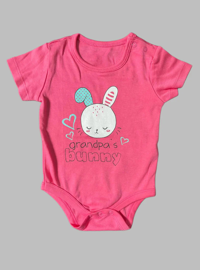 Baby Romper - Pink Rabbit Bunny