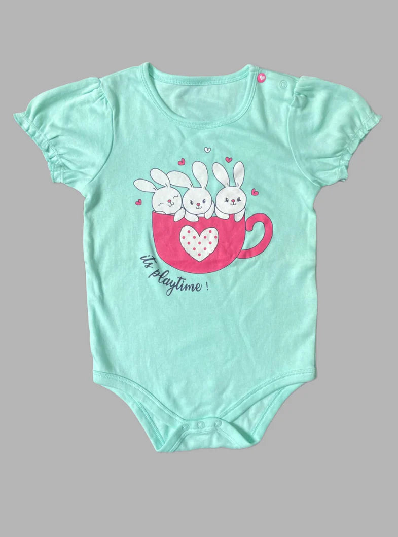 Baby Romper (18 - 24 Months) - Cyan Rabbit's