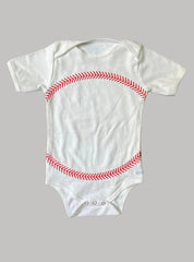 Baby Romper (12 - 18 Months) - White Red Ball