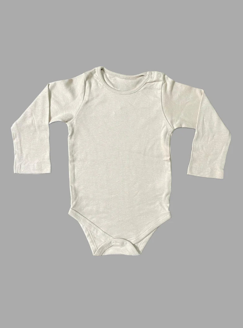 Baby Romper (9 - 12 Months) - Plain Tan