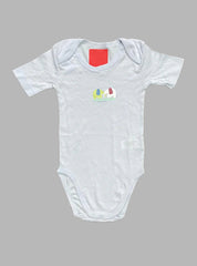 Baby Romper (18 - 24 Months) - Light Blue Elephant