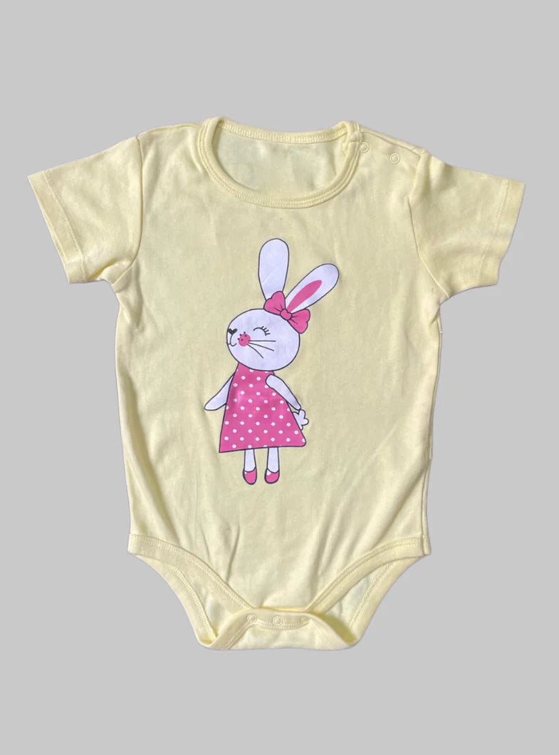 Baby Romper (12 - 18 Months) - Yellow Rabbit