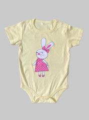 Baby Romper (12 - 18 Months) - Yellow Rabbit