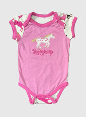 Baby Romper (12 - 18 Months) - Pink Horse
