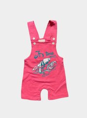 Kids Dungaree - Pink Tortoise