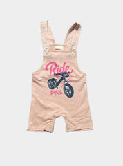 Kids Dungaree - Pink Ride