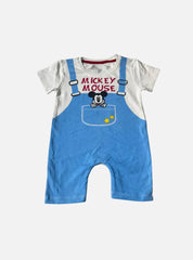Baby Jumpsuit - Mickey Blue White