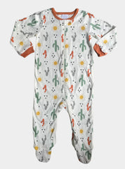 SS Baby jumpsuit - Cactus Sun Orange White
