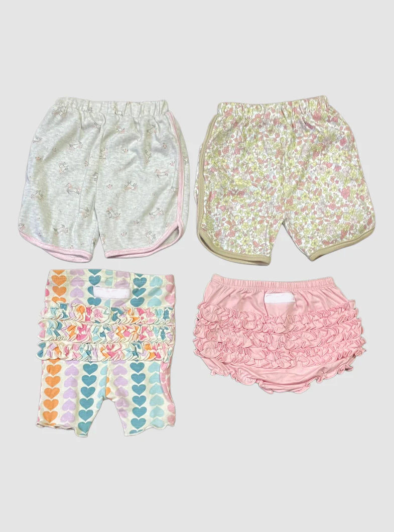 Kids Shorts 18- 24 Months (Combo pack)  - Pink Heart Layered