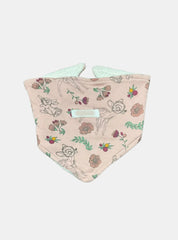 Baby Bib - Dark Rose Deer Flower