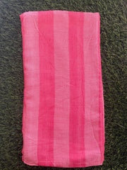 Red Base Stripe Print Bamboo Towel