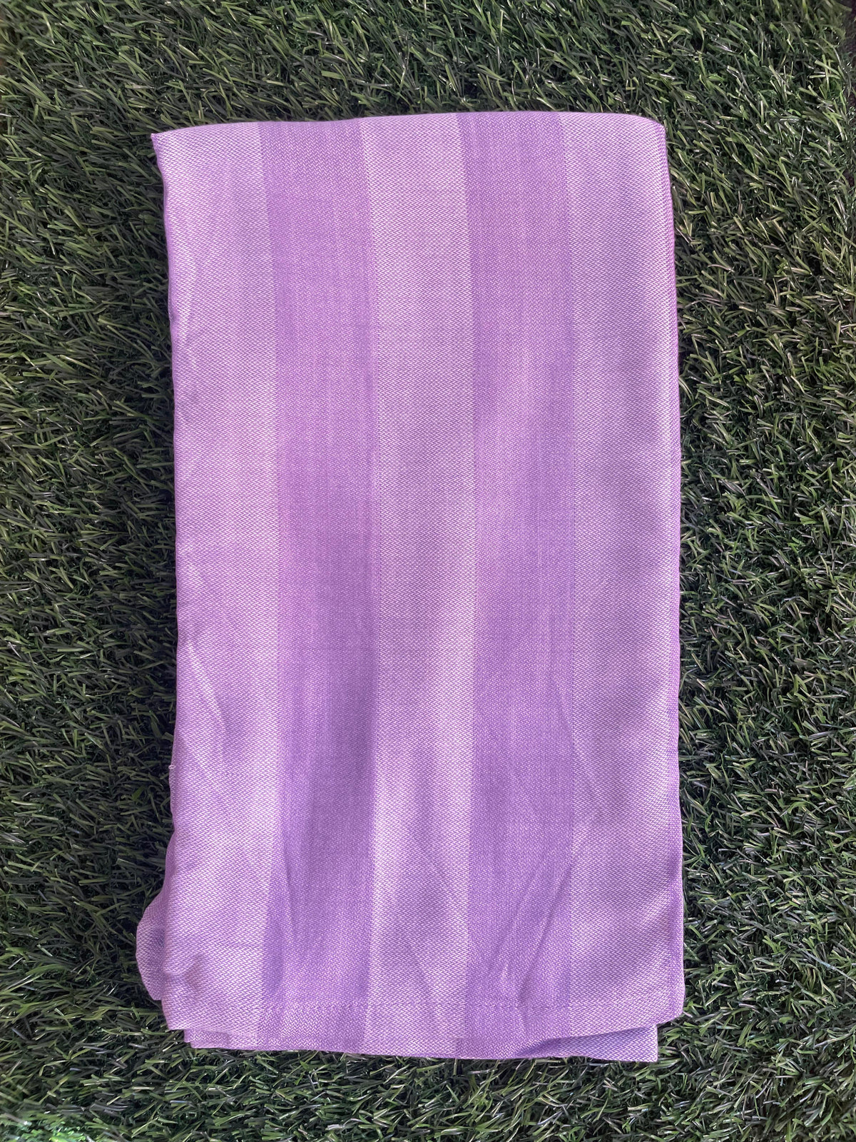 Purple Stripe Print Bamboo Towel