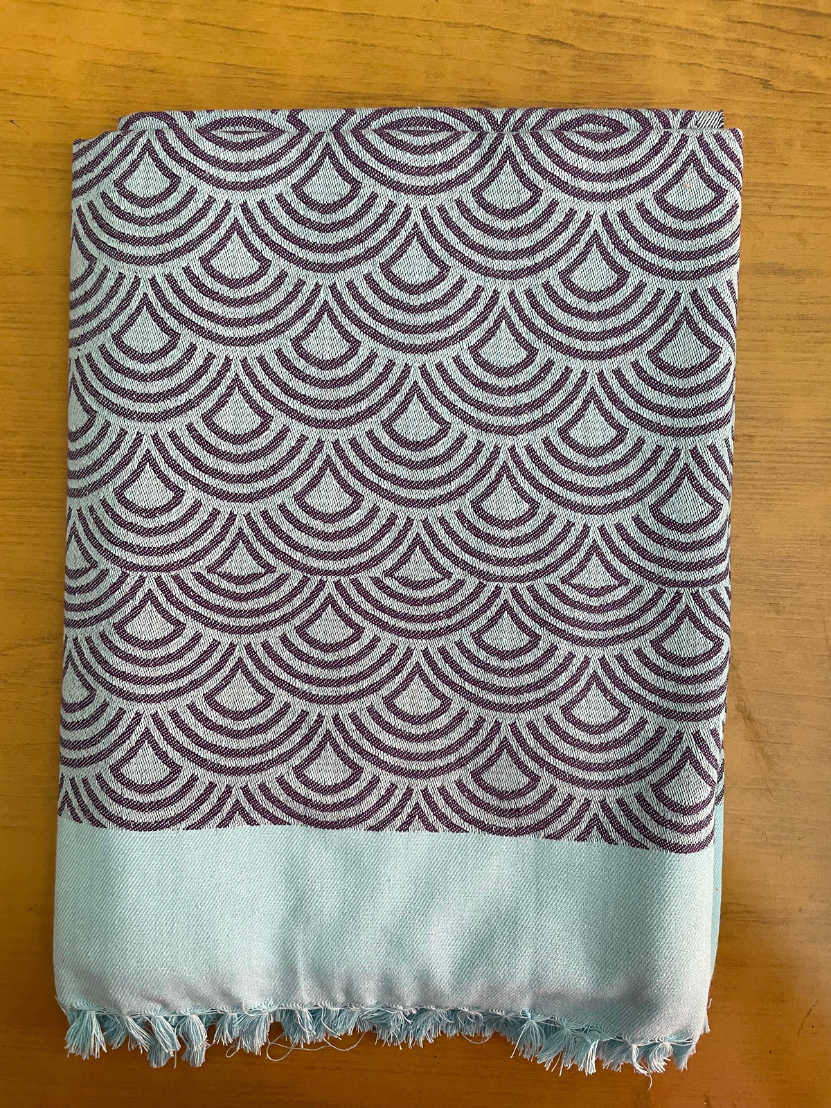Purple  Rainbow Print Jacquard Blankets