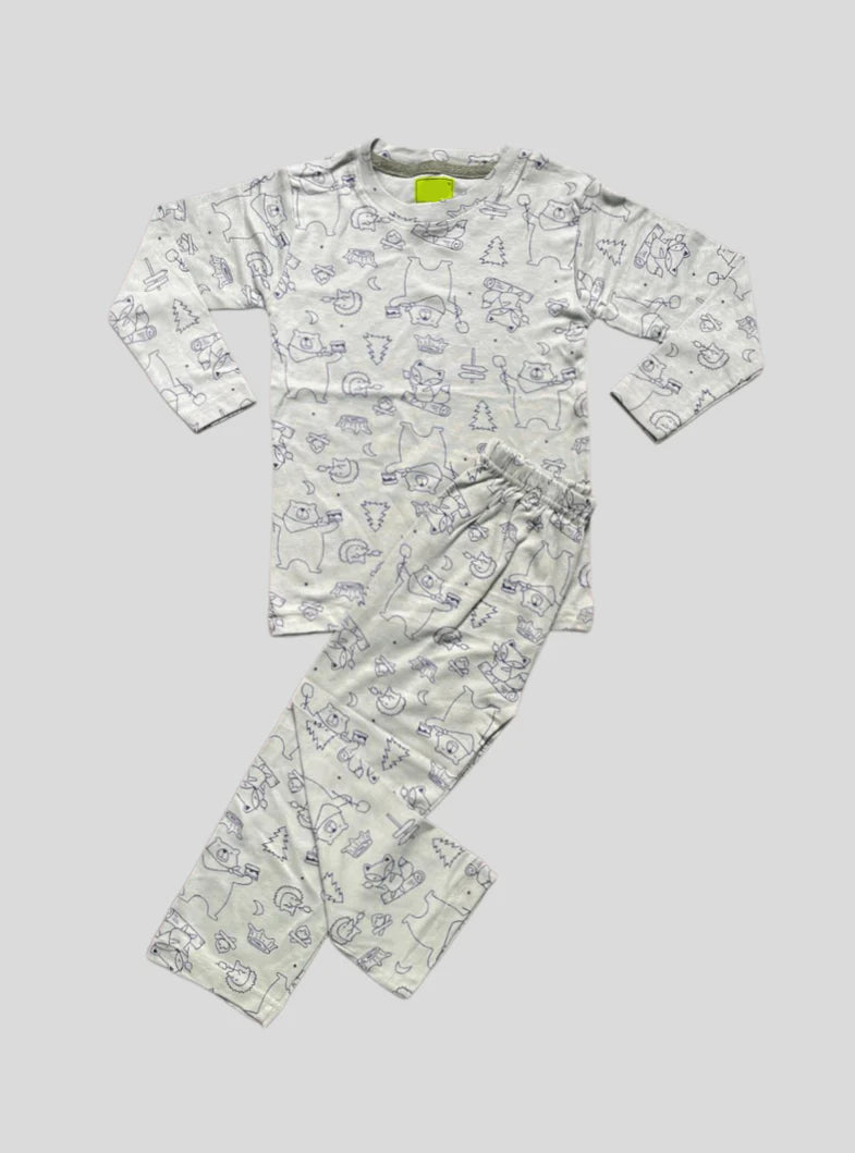Kids Full Sleeve T-Shirts Pant - Irish Green