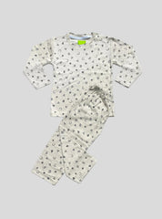 Kids Full Sleeve T-Shirts Pant - Brown ABCD