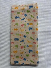 Sandal Base Transport Print Muslin Towel